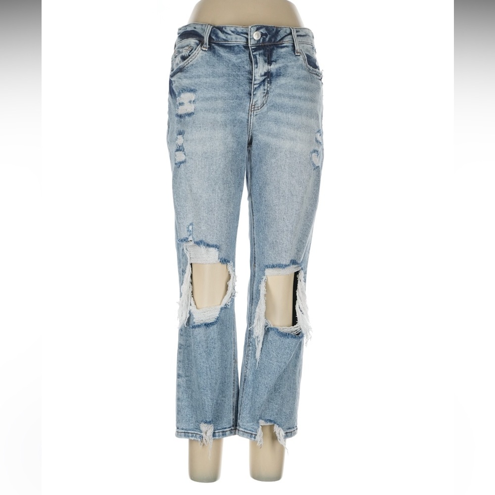 NWT Loveret (flying monkey) Distressed high rise cropped leg style size 31/13